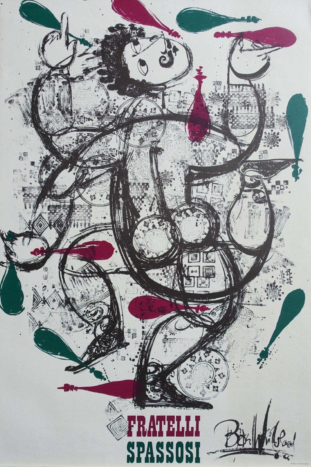 1966 Wiinblad's Fratelli Spassosi VI – Vintage Poster