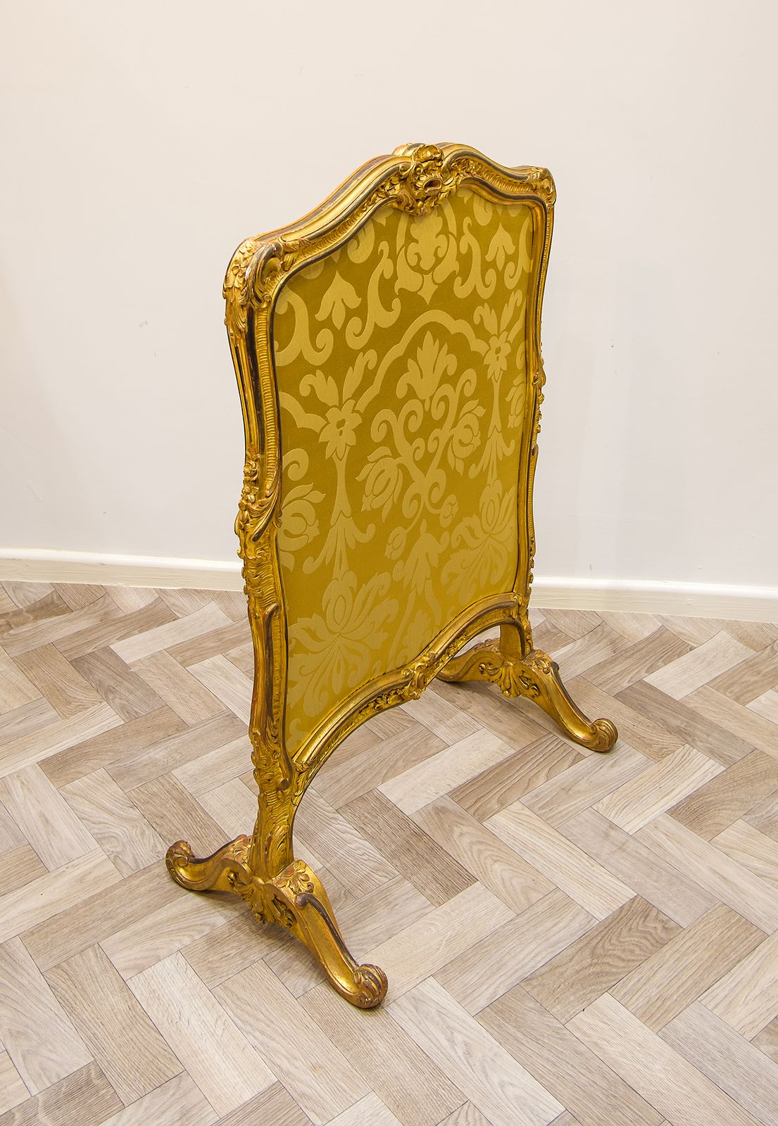 Antique French Carved Giltwood Firescreen photo vinterior