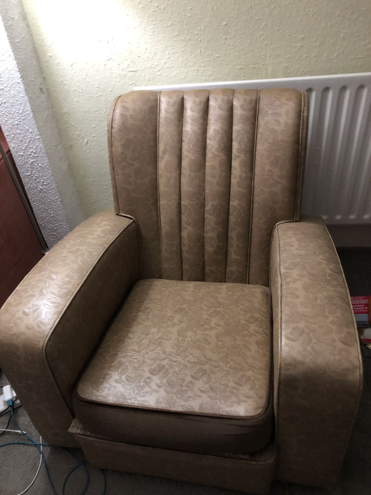 1950’s 3 Piece Faux Leather Suite photo Furniture