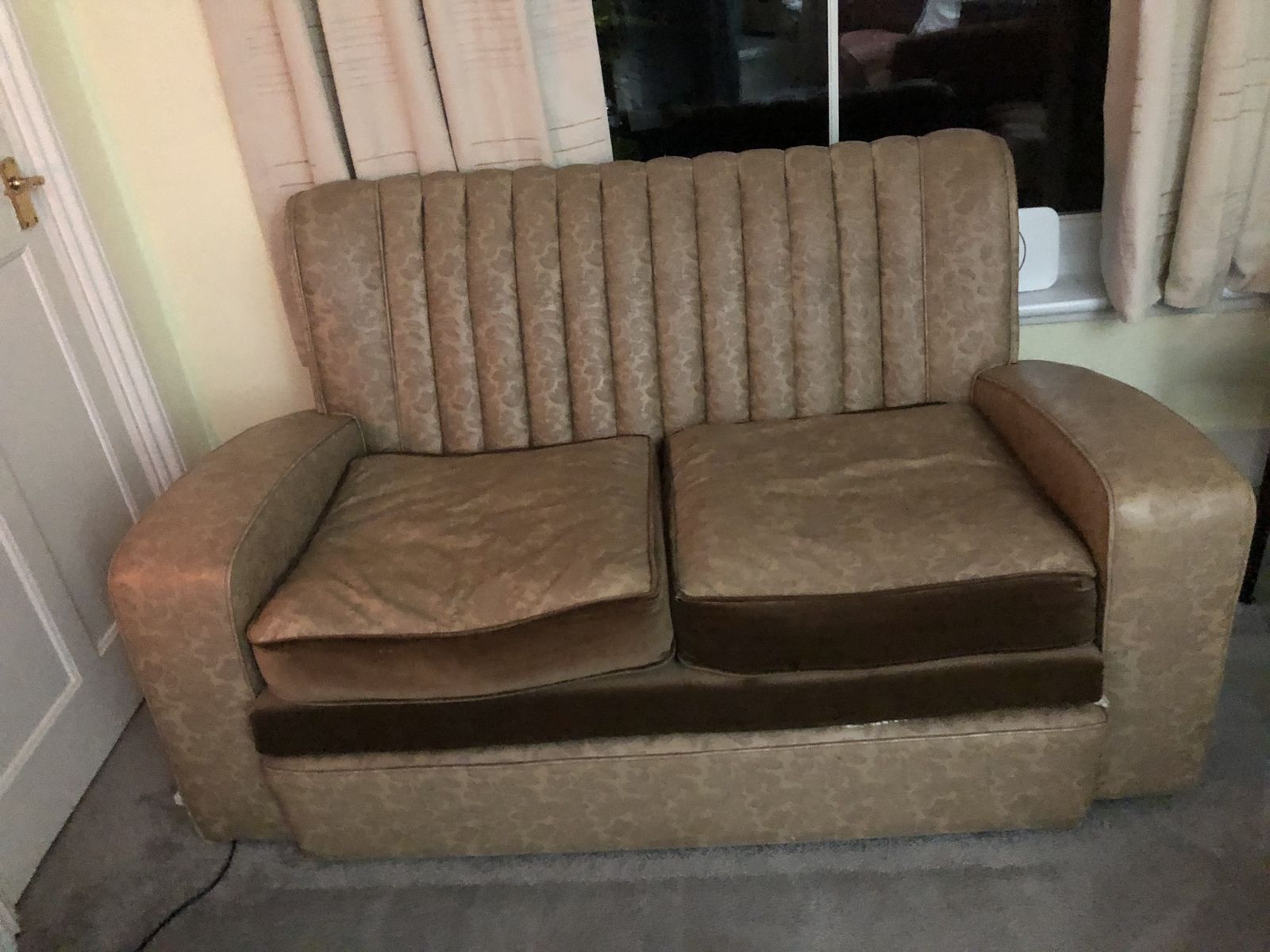 1950’s 3 Piece Faux Leather Suite photo vinterior