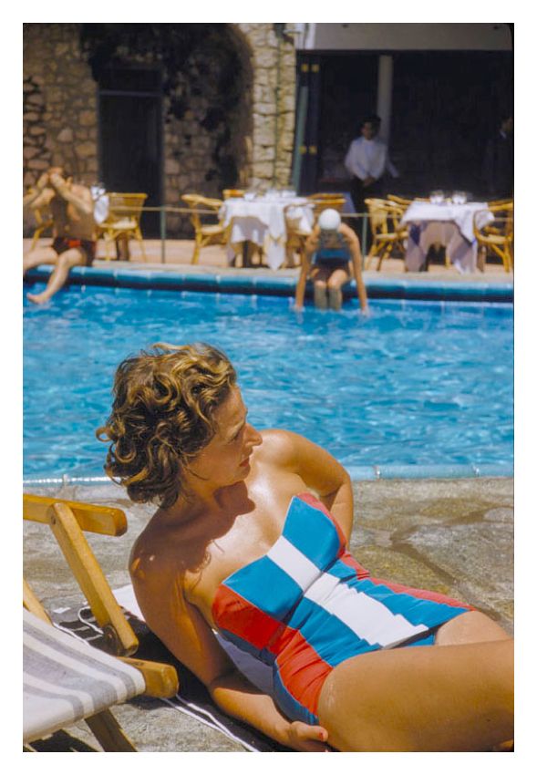 Toni Frissell 'Poolside In Capri' Unframed Archival Pigment Print photo furniture