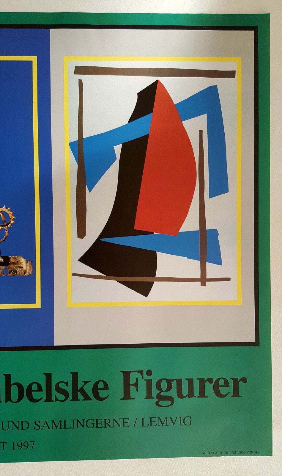 1997 Robert Jacobsen Sculpture Exhibition Poster   Original Vintage Poster photo Art