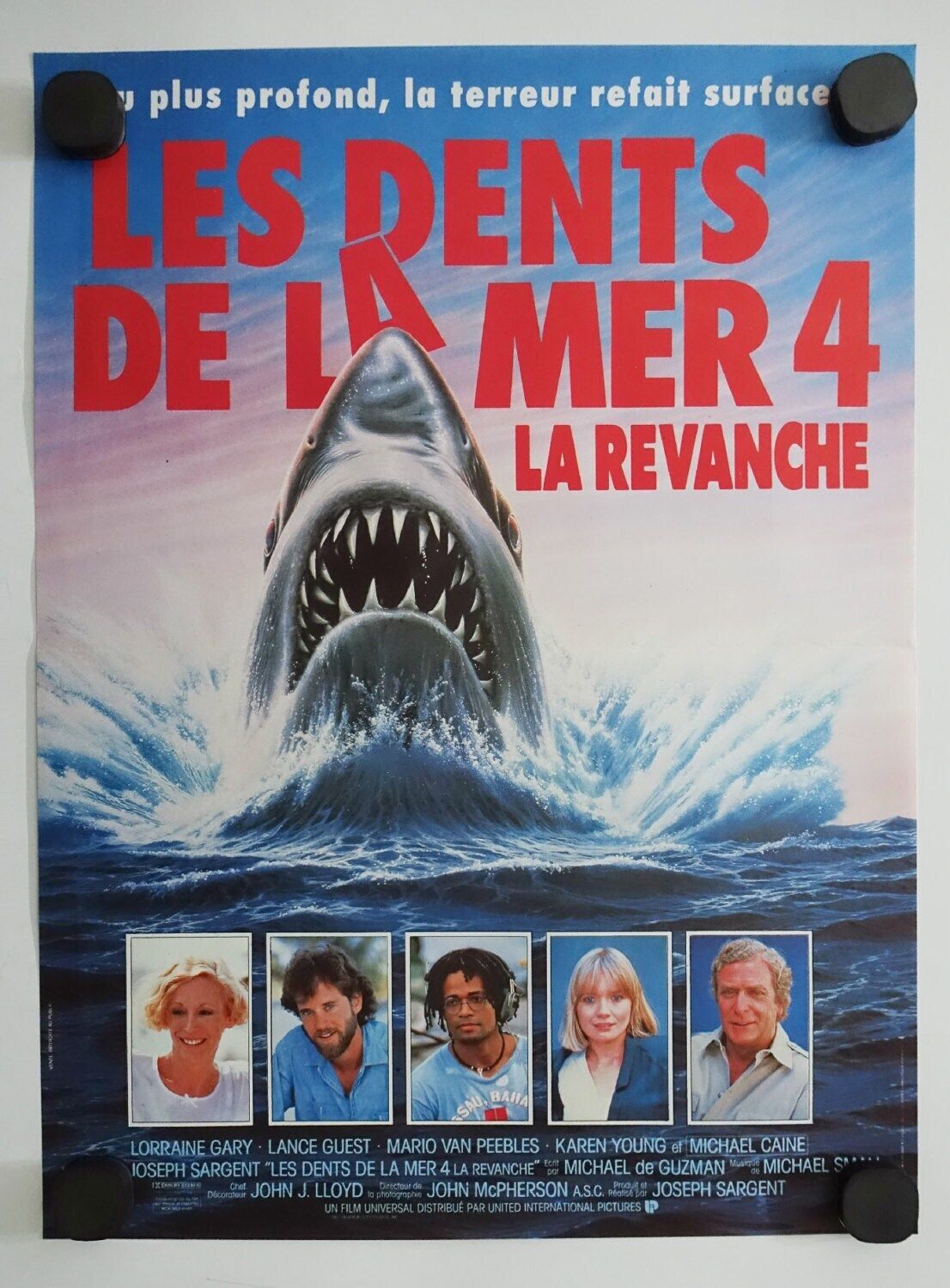 1987 Jaws: The Revenge (French)   Original Vintage Poster photo furniture