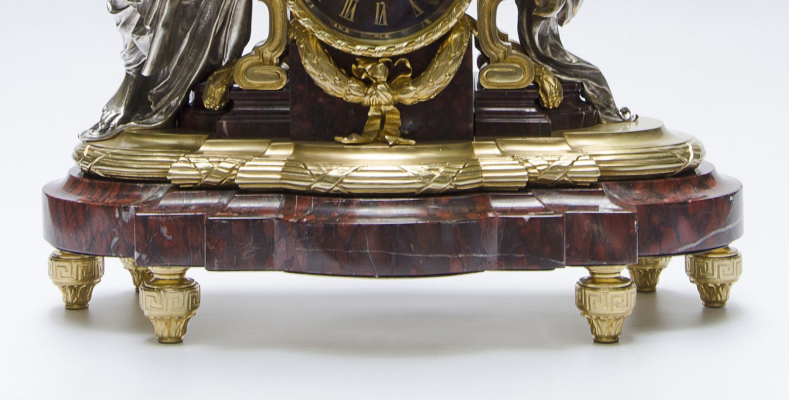 Late 19th Century French Louis XVI Ormolu Gilt Bronze Mantel Clock By Lemerle Charpentier & Cie. photo vintage