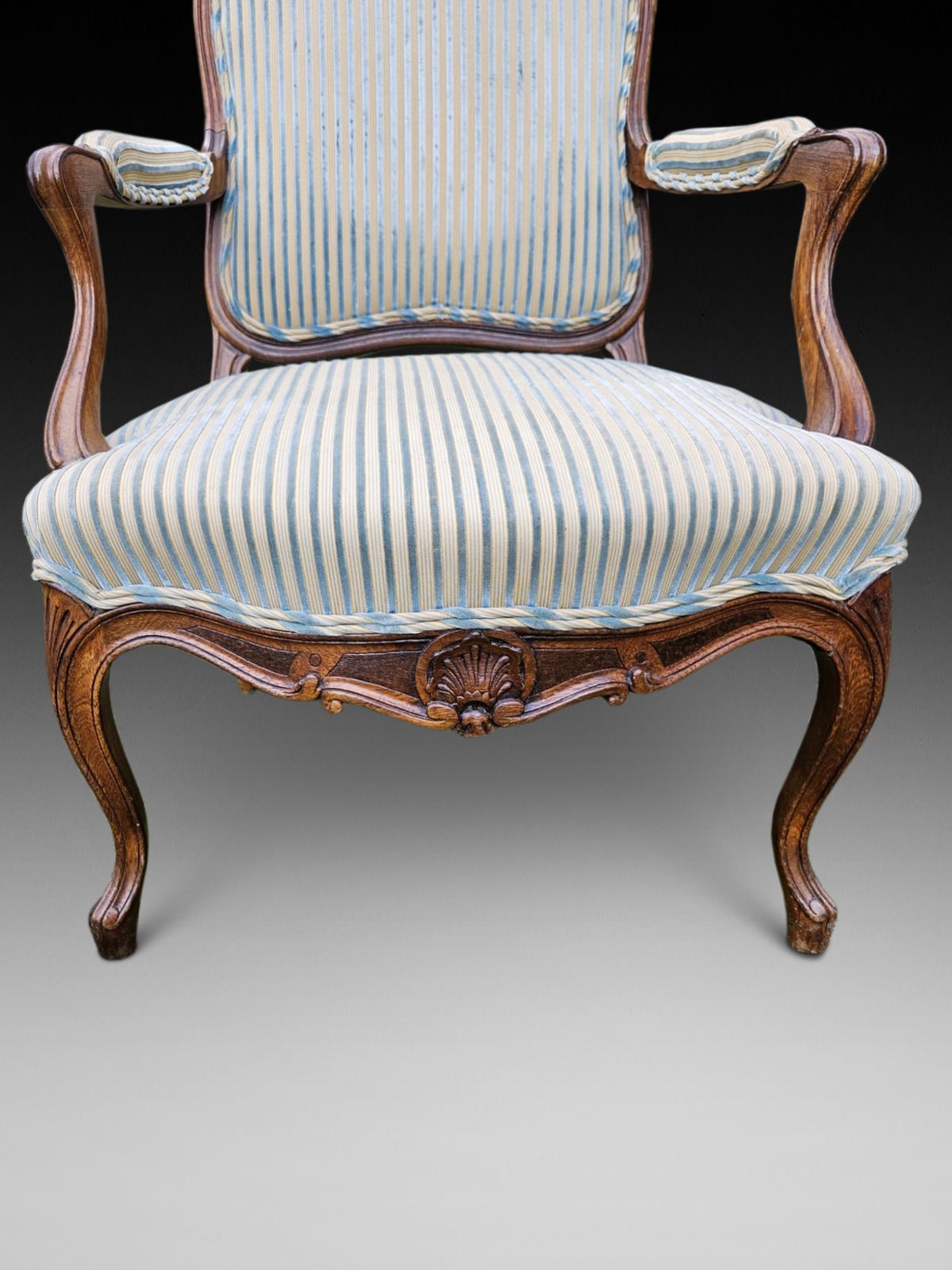 Pair Of 20th Century French Louis XV Style Bergere Armchairs photo for sale