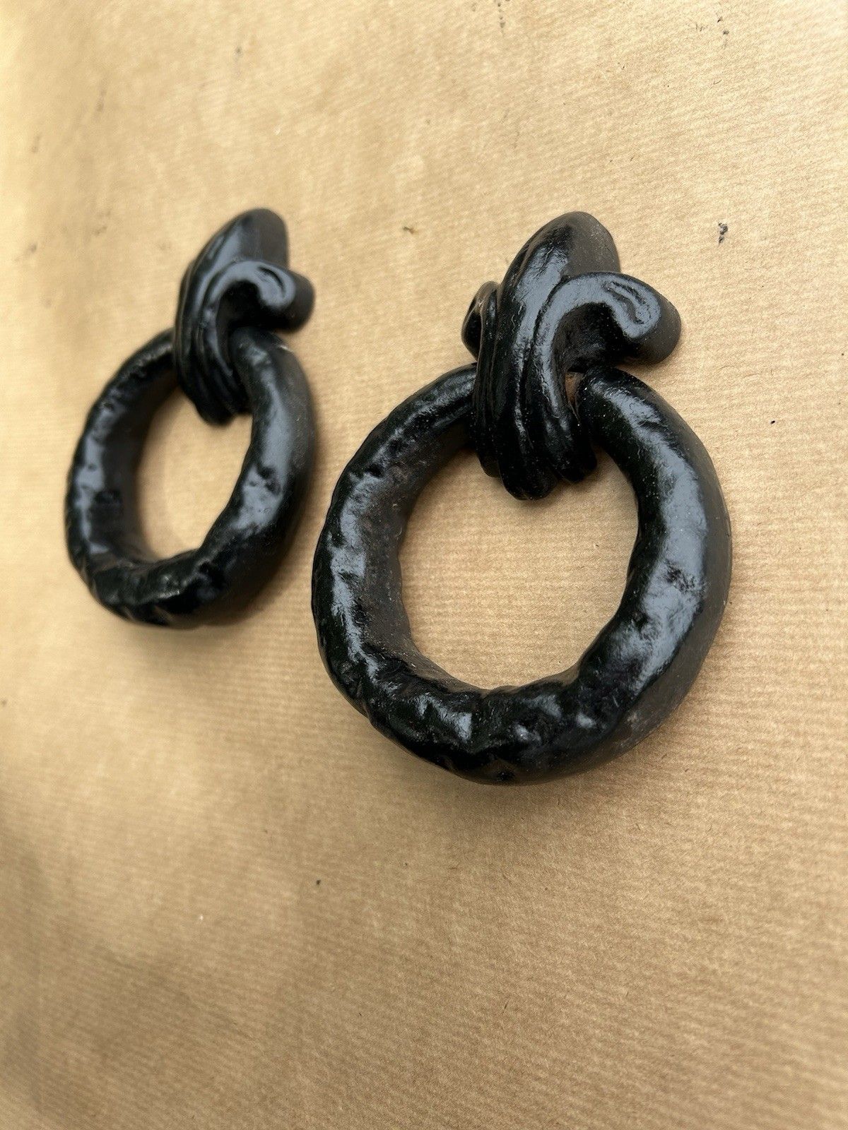 Antique Cast Iron Door Pull Handle’s Reclaimed Period Antique Refurbished Metal photo Home Fixtures