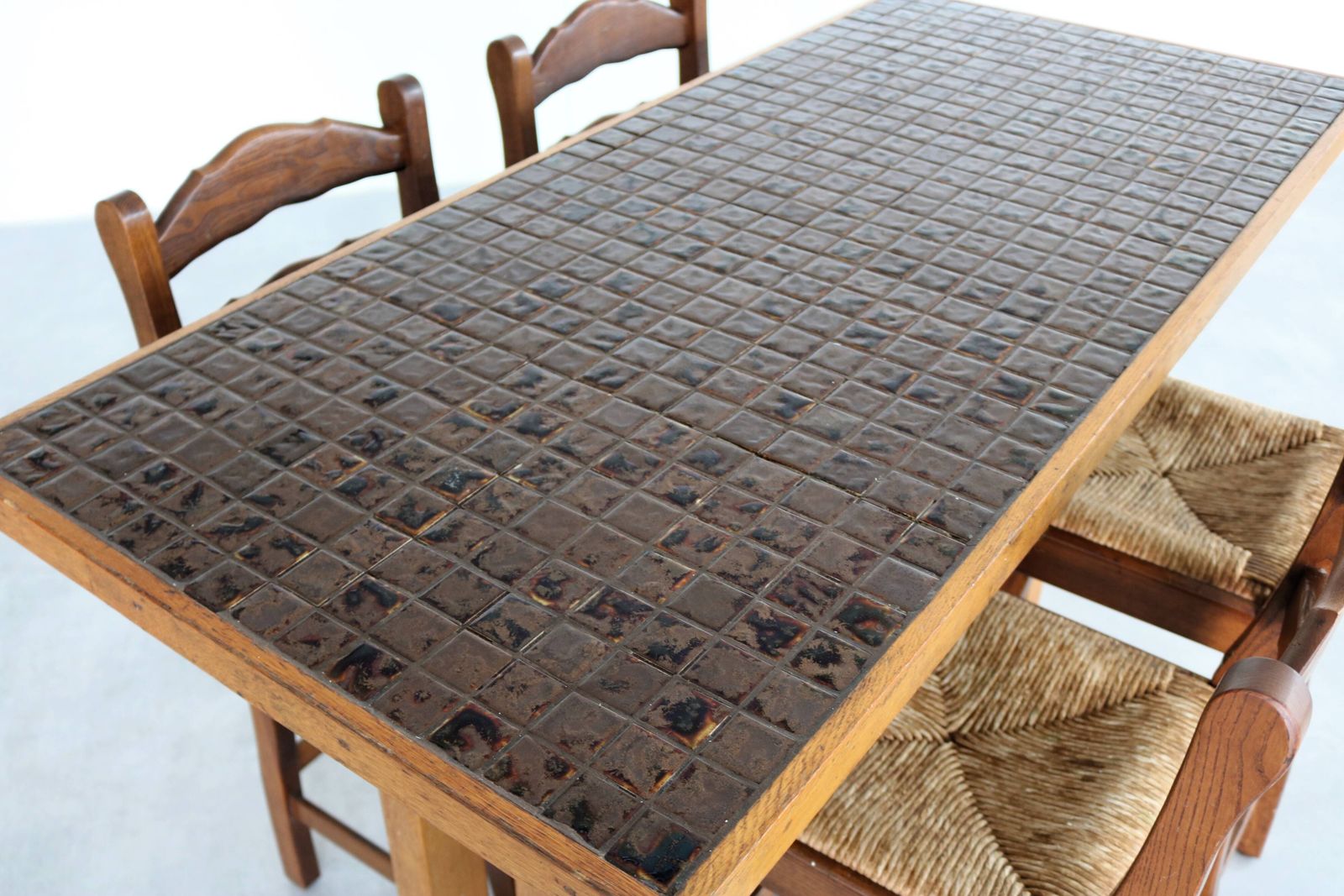 Vintage Bartafel Met Stoelen | Eettafel | Barkrukken | Ca. Jaren 1950 photo vinterior