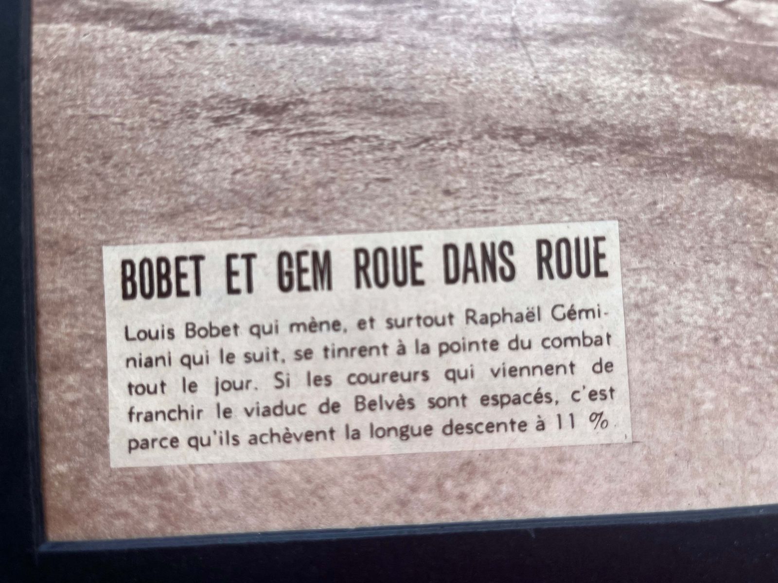 Vintage Cycling Tour De France, Bobet, Geminiani Original 1950s photo for sale