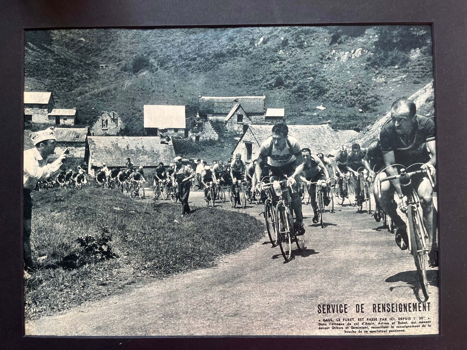 Vintage Cycling Tour De France, Bobet, Geminiani Original 1950s photo furniture