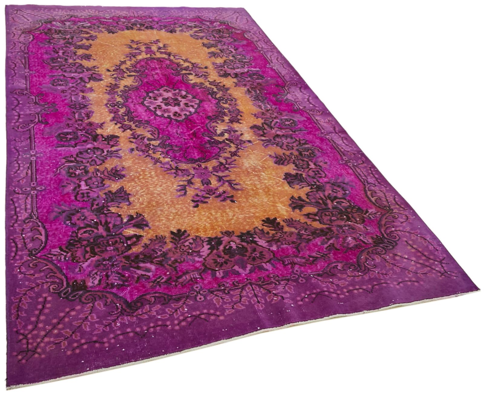 Handmade Purple Overdyed Rug 186 Cm X 296 Cm photo furniture