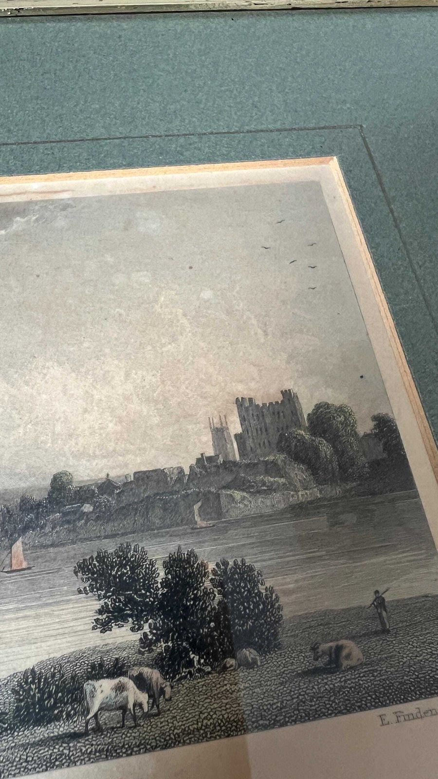 Antique 1830 Picture Of Rochester By William Westall, Engraved By Edward Finden photo 99.0