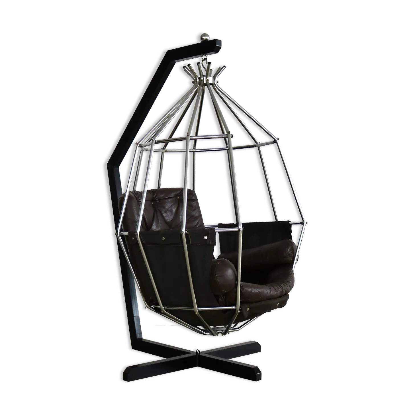 Vintage Ib Arberg Parrot Cage Lounge Chair