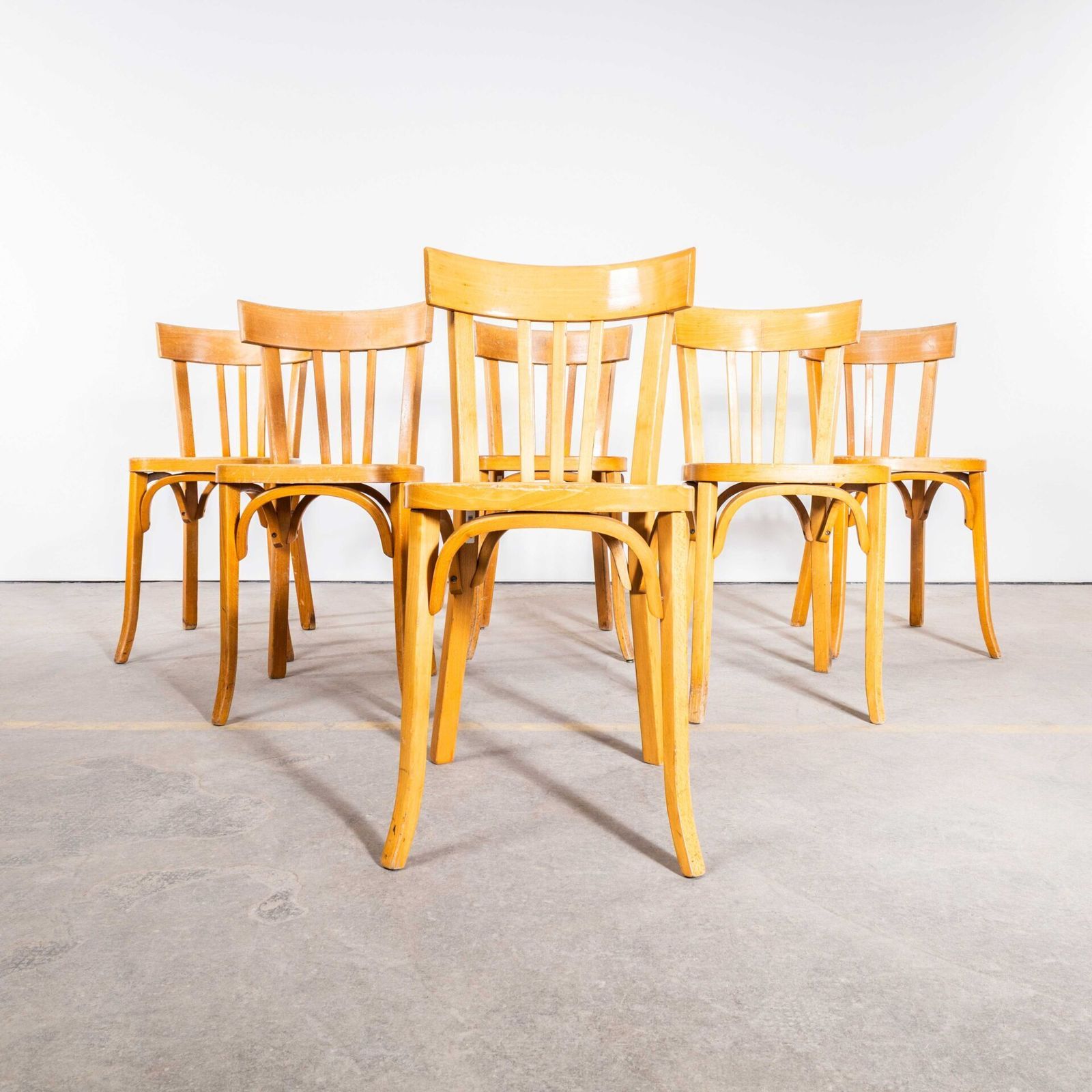 1950’s Baumann Blonde Oak Bentwood Dining Chair photo 162.0