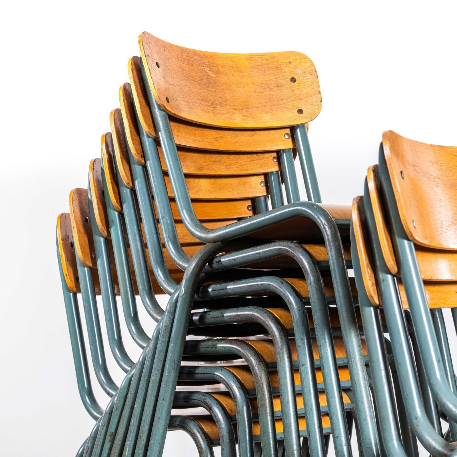 1950’s Mullca Stacking Dining Chair – Wide Back Rest – Very Large photo for sale