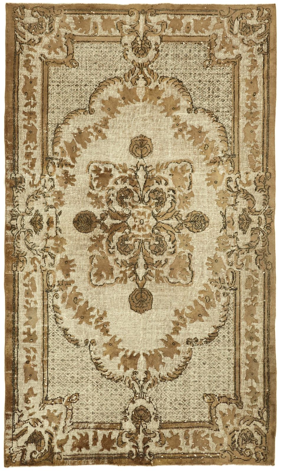 6x10 Brown Over Dyed Rug, Oriental