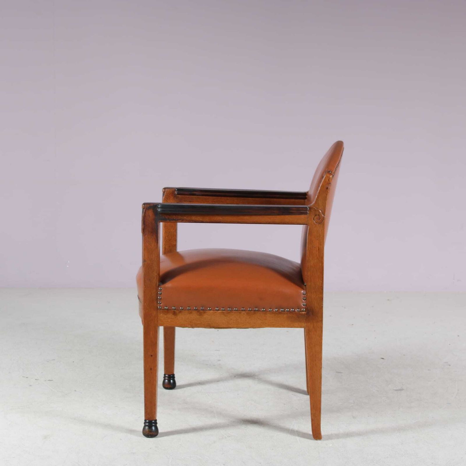 Furniture 1920s Amsterdam School Style Chair By Paul Bromberg For 'T Woonhuys, Amsterdam photo