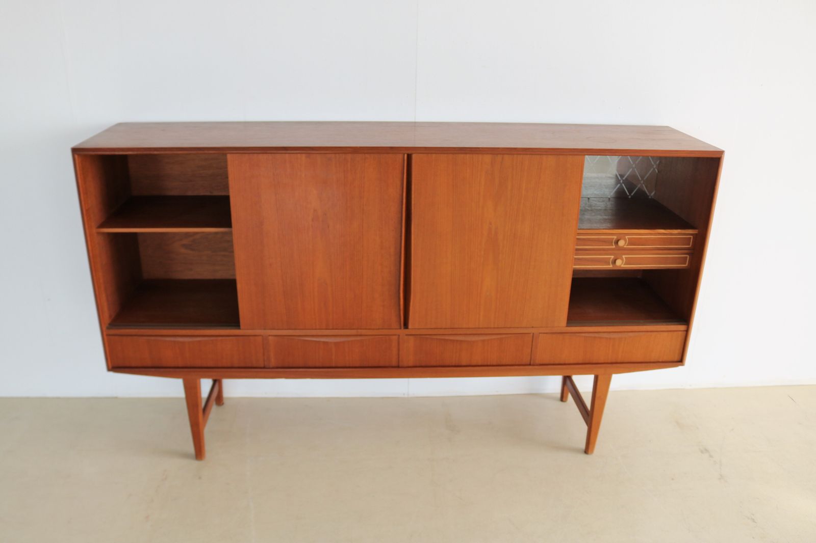 Vintage High Board | Wall Cabinet | E.W. Bach | Danish photo vintage