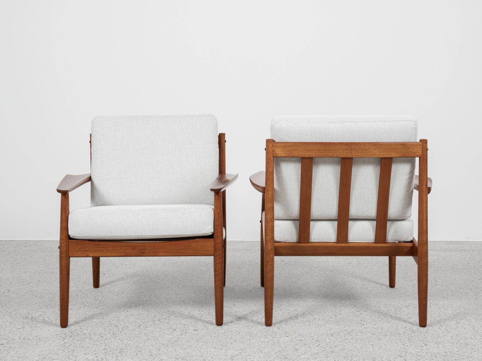 Midcentury Danish Pair Of Easy Chairs By Arne Vodder For Glostrup 1960s photo furniture