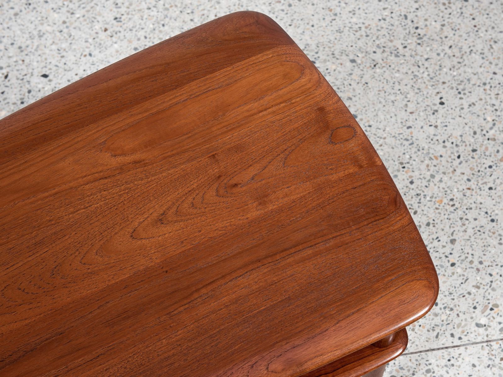 Midcentury Danish Side Table In Teak By Peter Hvidt & Orla Mølgaard Nielsen For France & Daverkosen 1960s photo vintage