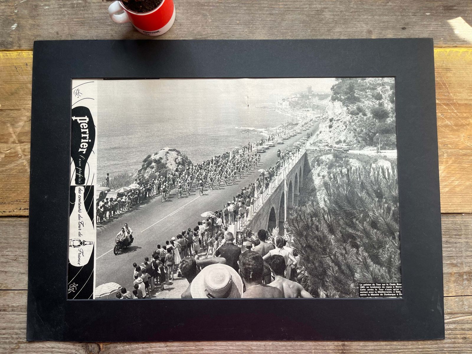 Tour De France Vintage Print Costa Brava 1965 Perrier