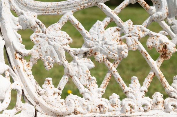 Antique Cast Iron English Garden Bench photo Garden Furniture