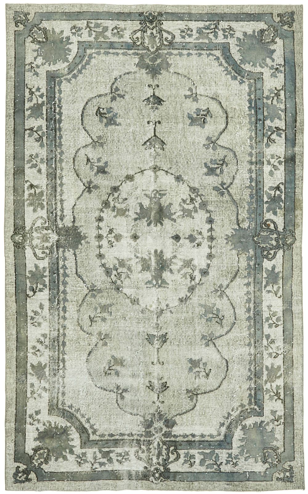 Handmade Blue Vintage Overdyed Rug 181 Cm X 290 Cm