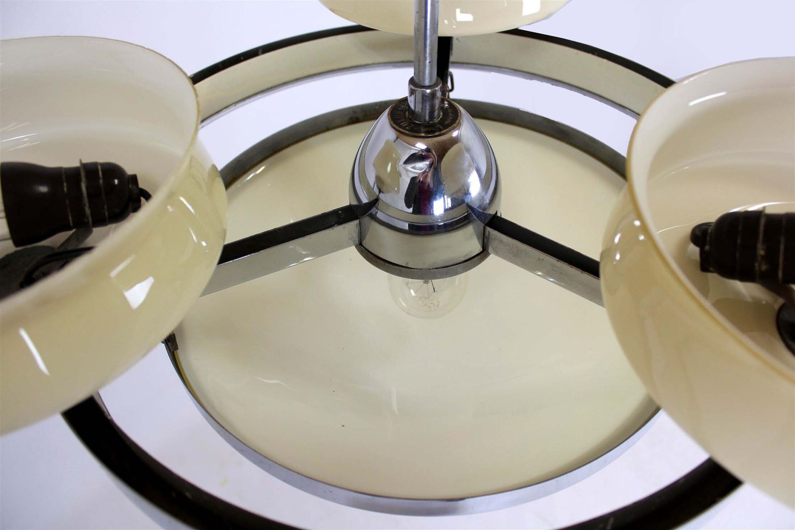 Bauhaus Chrome Chandelier From Zukov, 1940s photo 1650.0
