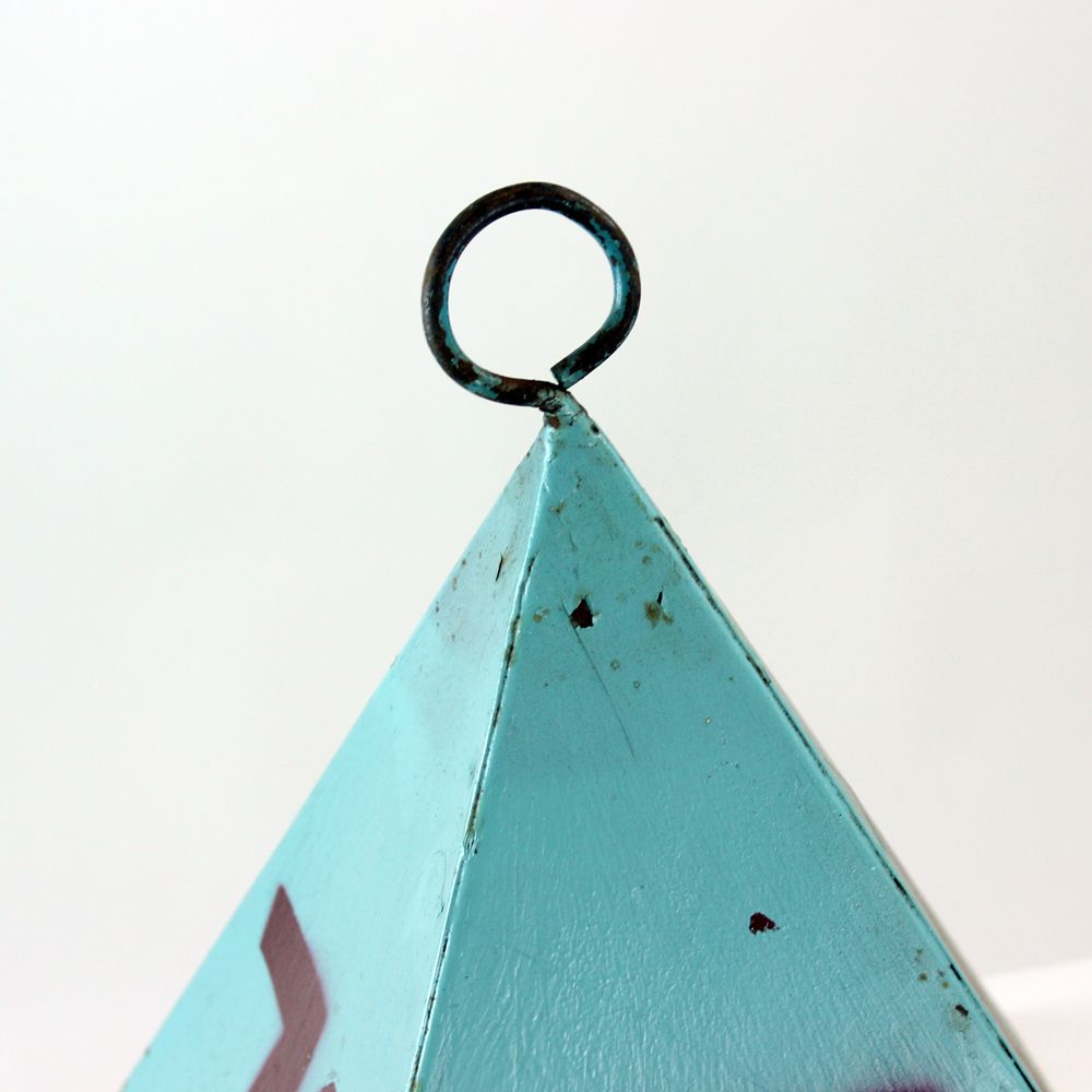 Set Of Nine Vintage Steel Measurement Pyramids, Czechoslovakia, Circa 1940s photo furniture