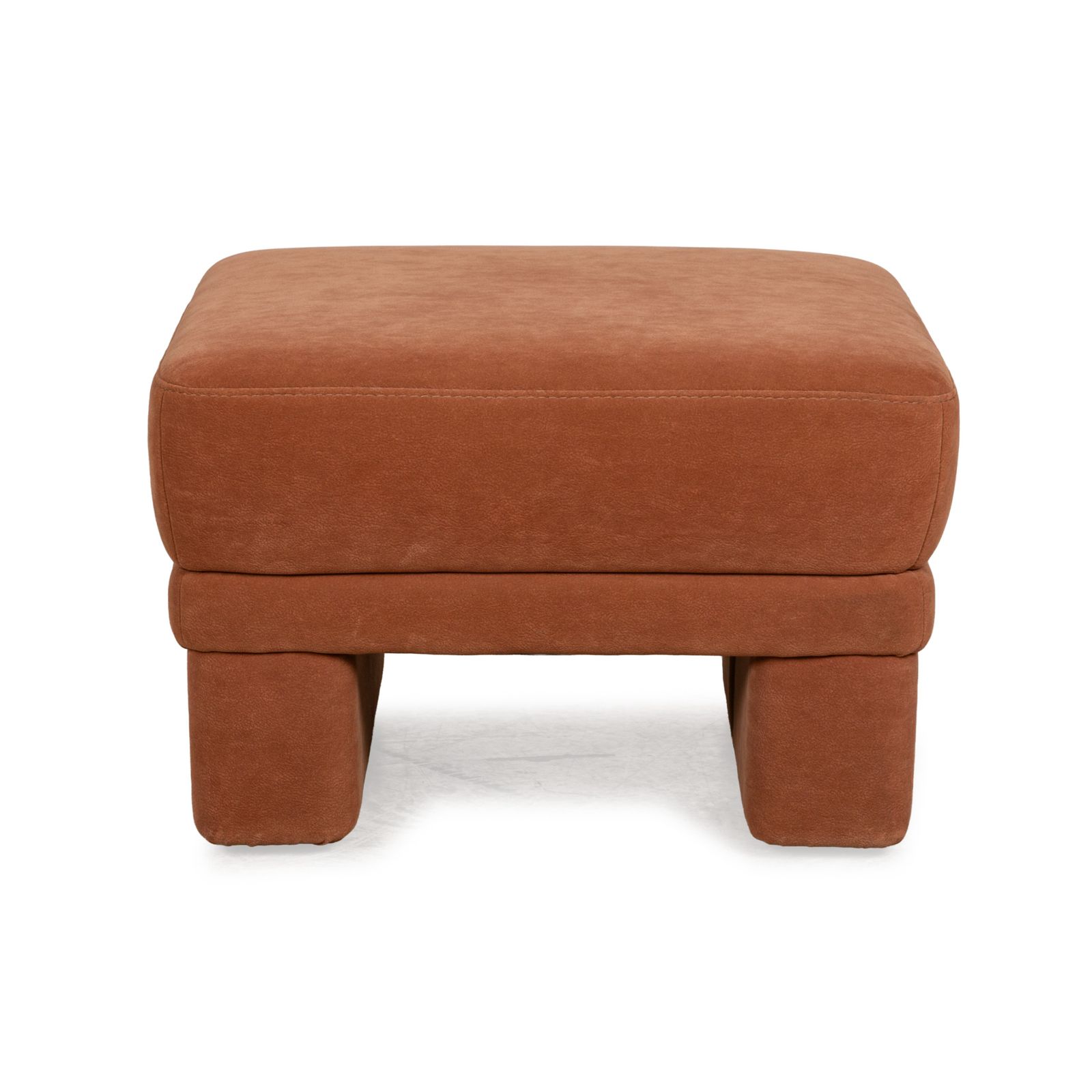 photo for sale Pouf Himolla Planopoly en tissu brun camel