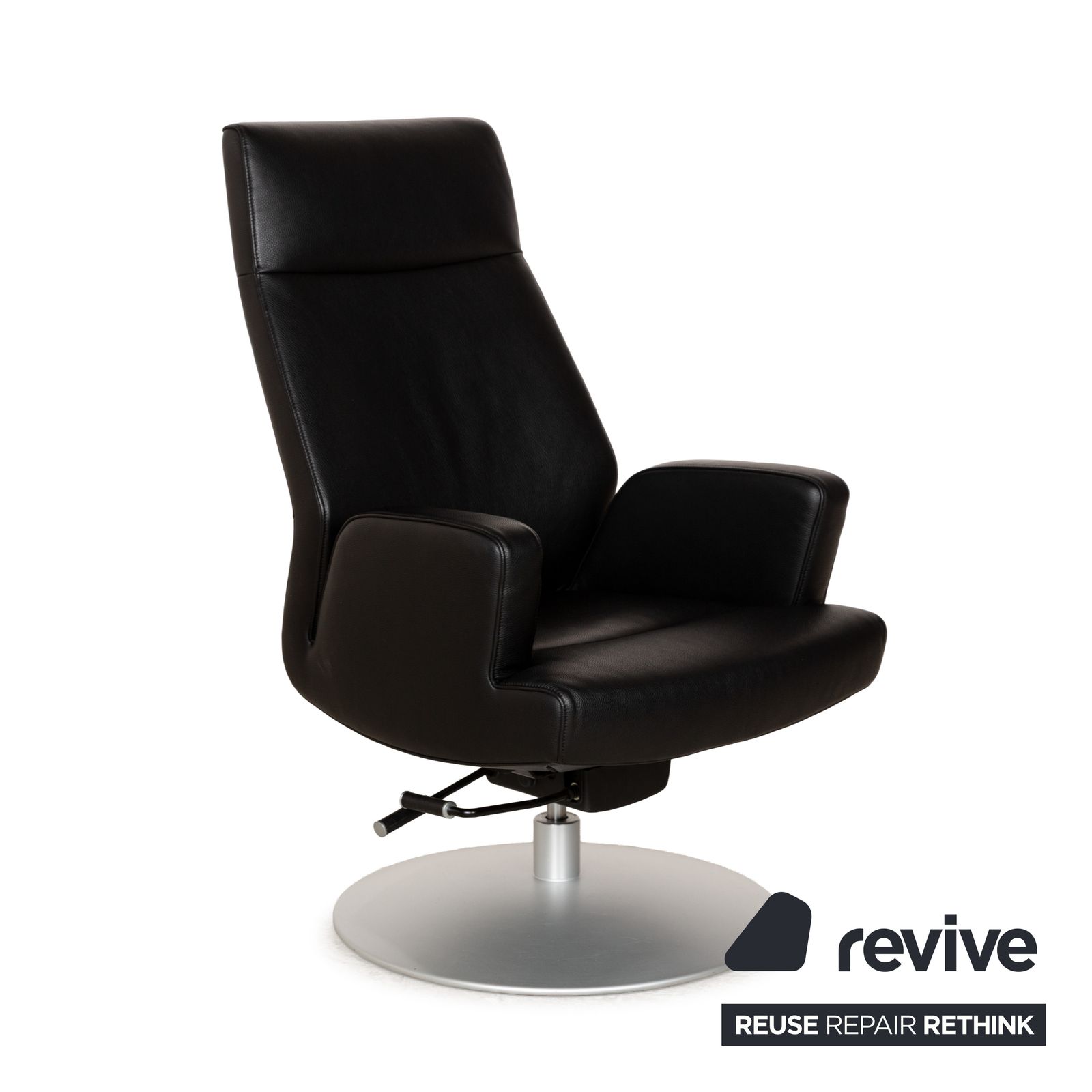 Fauteuil De Sede DS-256 en cuir noir, fonction manuelle photo Mobilier