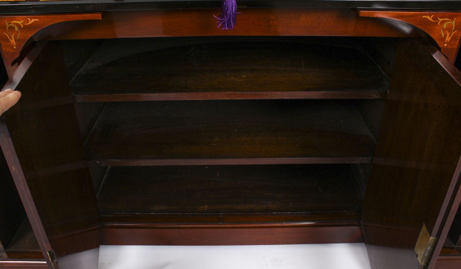 6250.0 Victorian Inlaid Mahogany Architects Desk By Edwards & Roberts 19th C photo