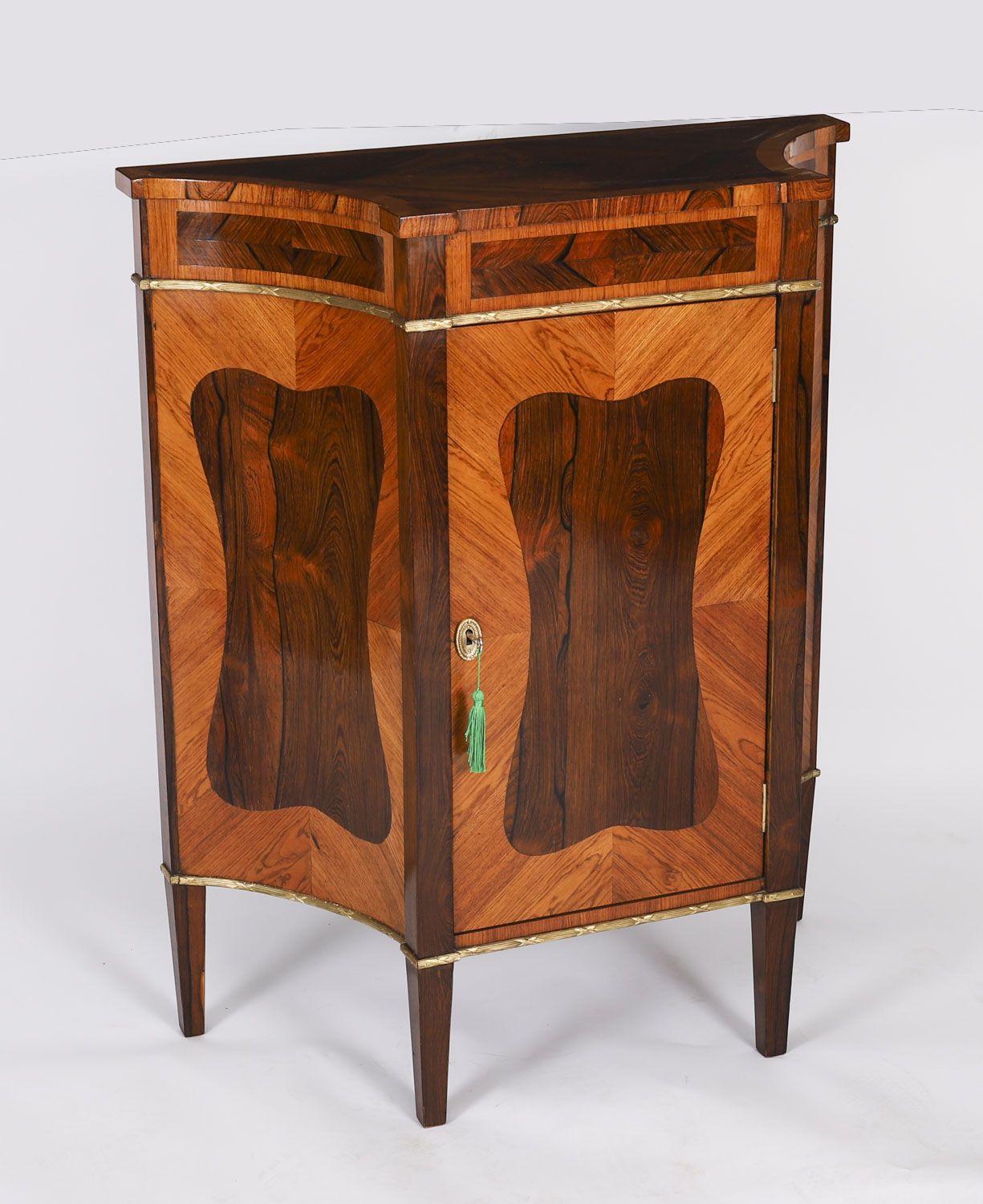 Antique Pair Goncalo Alves & King Wood  Side Cabinets 19th C photo furniture