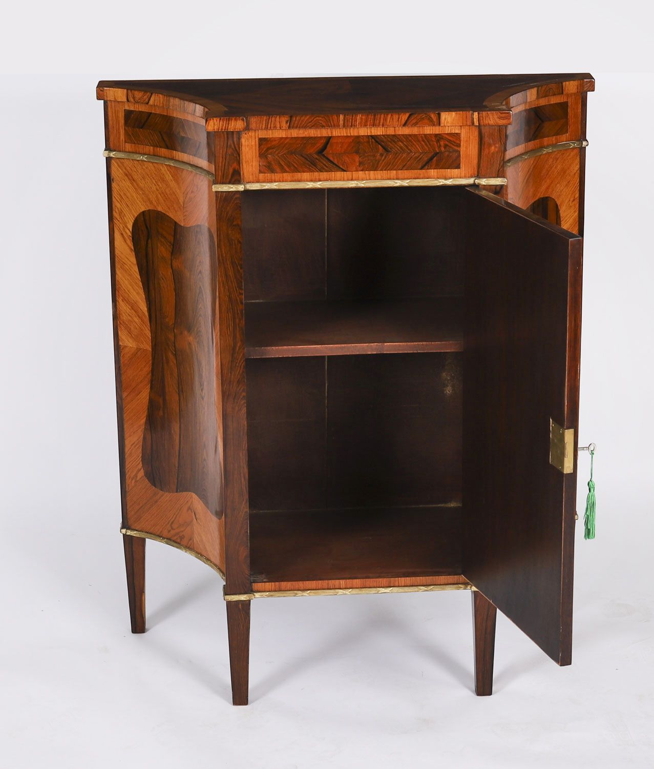 photo vintage Antique Pair Goncalo Alves & King Wood  Side Cabinets 19th C