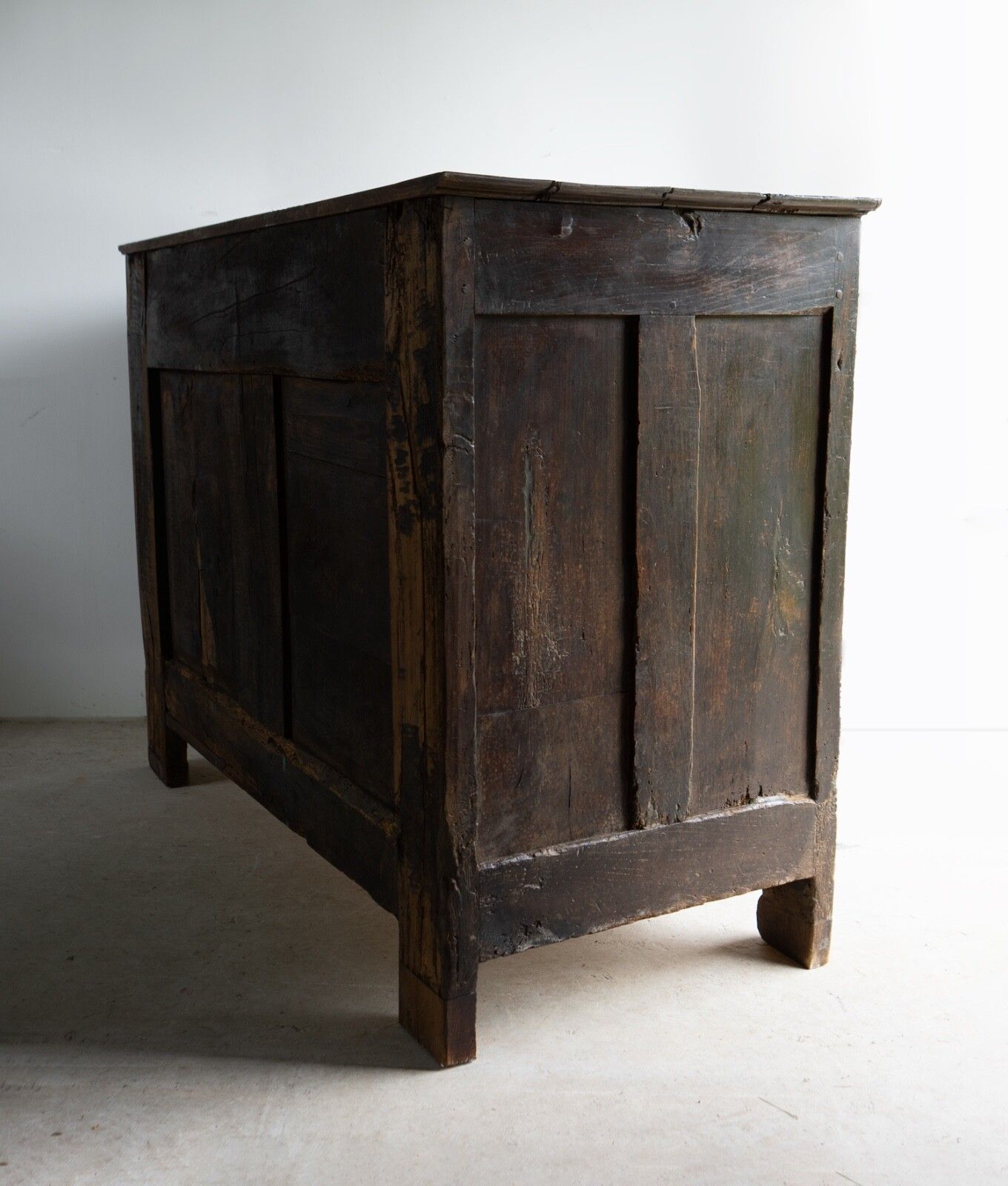 photo buy Antique French Louis XIV Inlaid And Carved Oak Buffet Cabinet, Early 18th C.