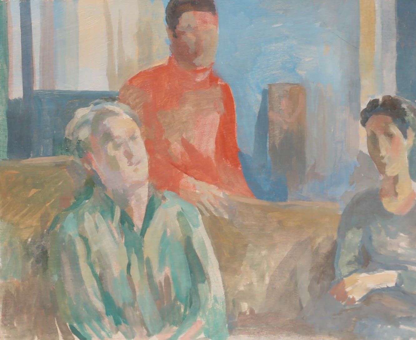 Bernadette Kelly (B.1933) 20th Century Oil, In Conversation photo 230.0