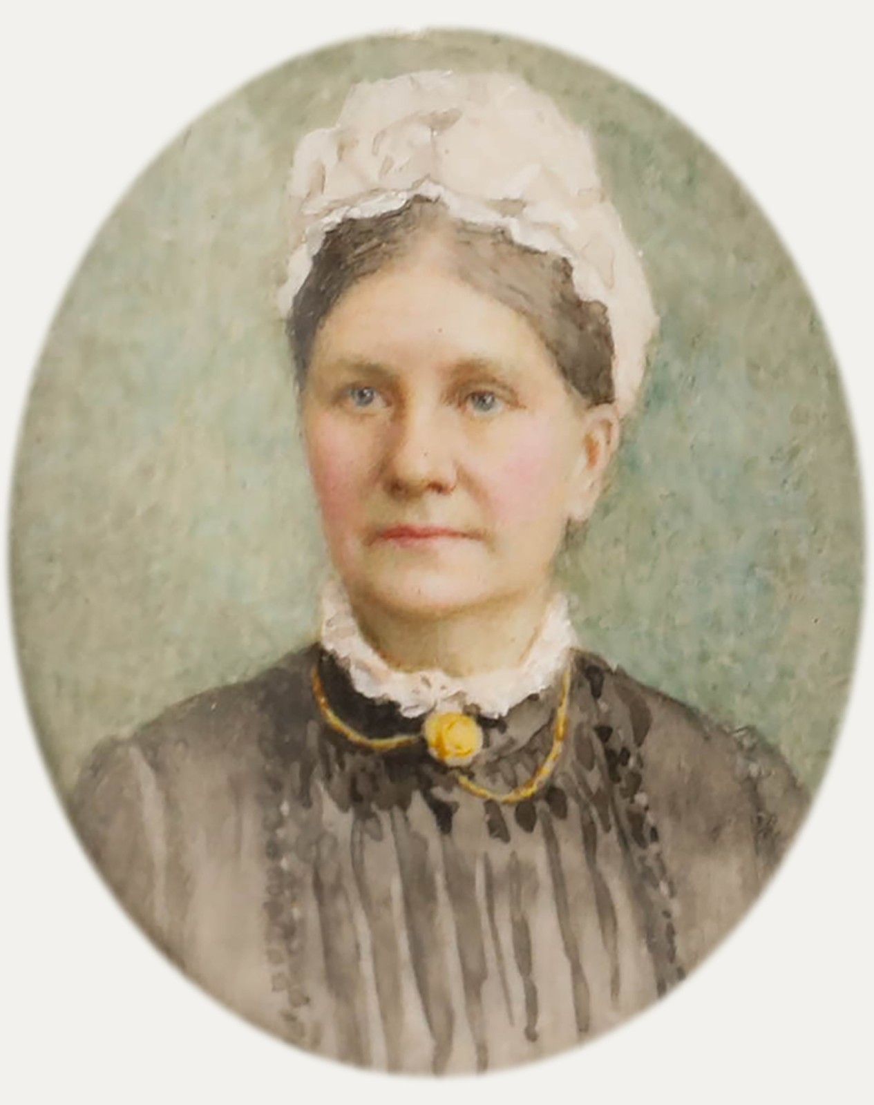 Miniature 19th Century Watercolour Victorian Lady photo 200.0