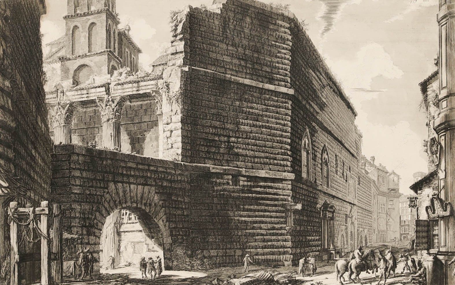 After Giovanni Battista Piranesi Early 20th Century Engraving, Forum Of Nerva photo furniture