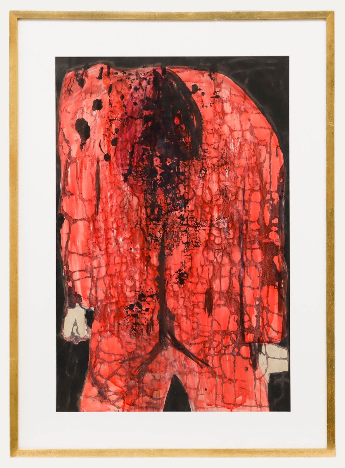 Framed 20th Century Watercolour The Red Boiler Suit