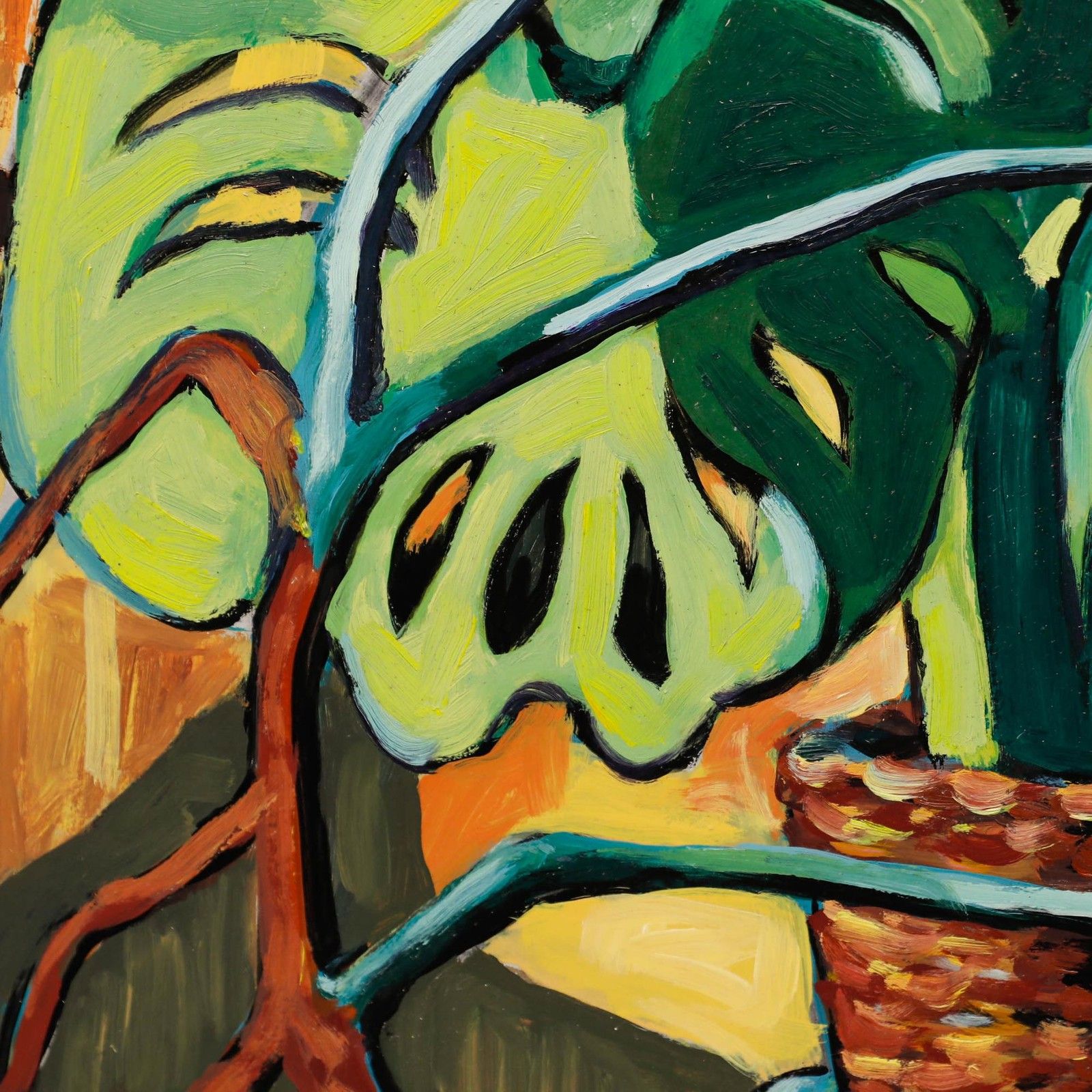 Erwin Steinhauser (1939 2023) Contemporary Acrylic, Monstera Deliciosa photo 305.0