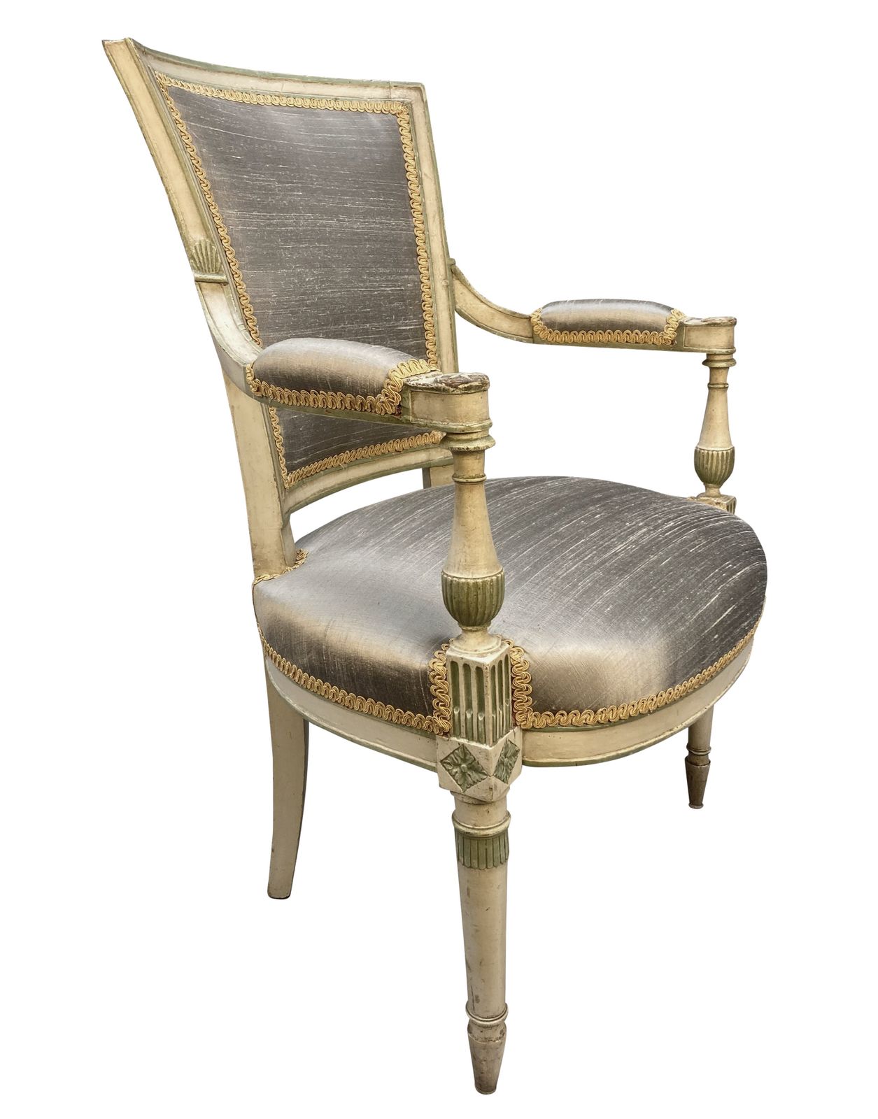 A Pair Of French Directoire Style Painted Armchairs photo furniture