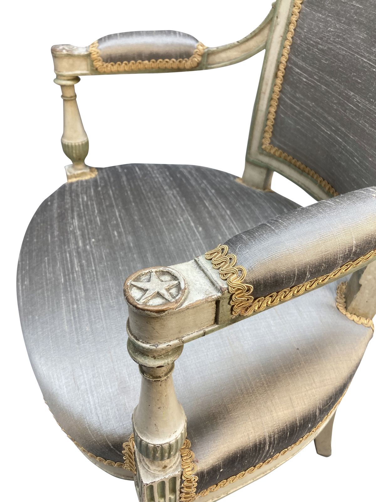 A Pair Of French Directoire Style Painted Armchairs photo 2124.0