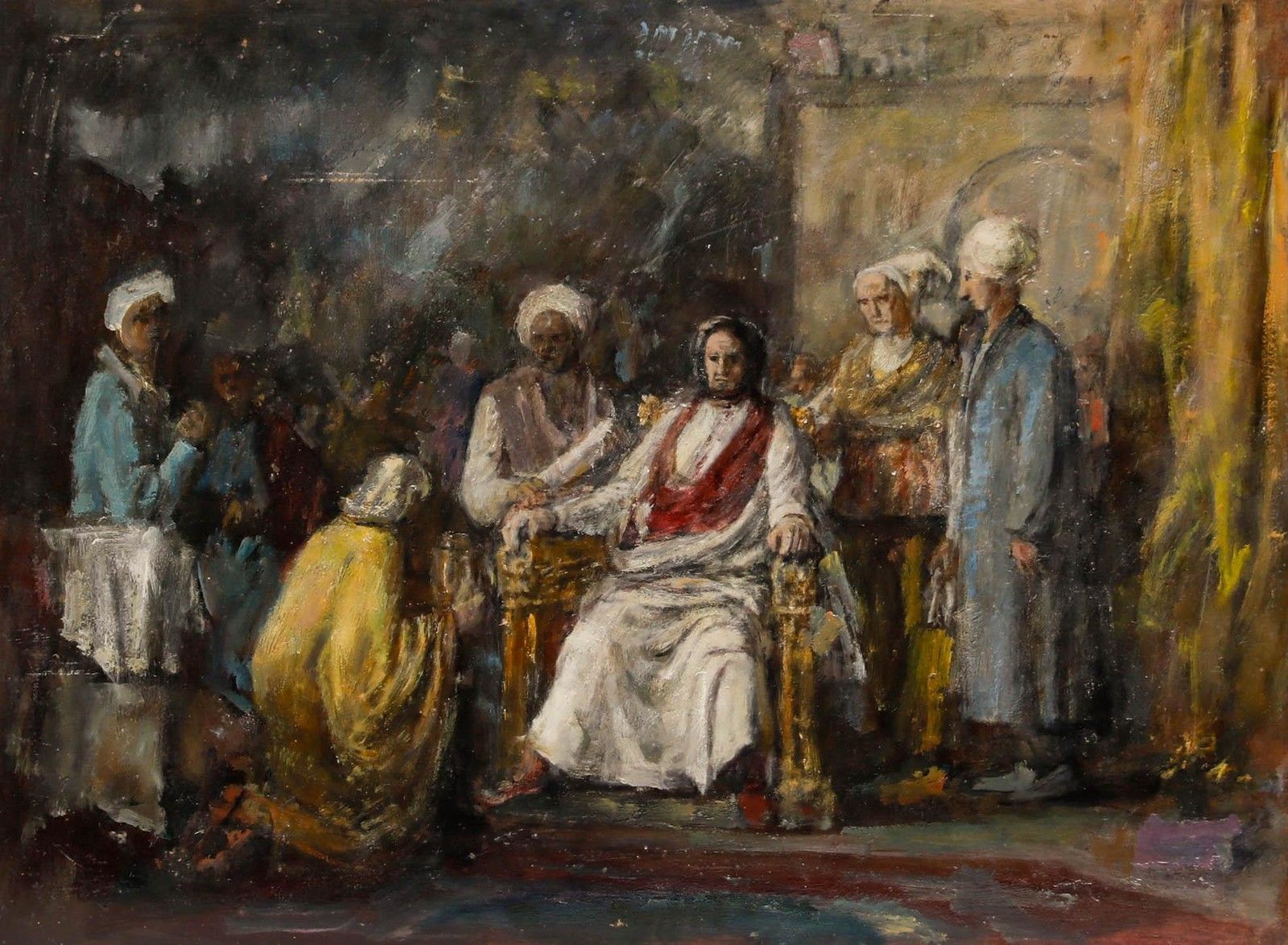 George Weissbort (1928 2013) 20th Century Oil, Gifts For The King photo furniture