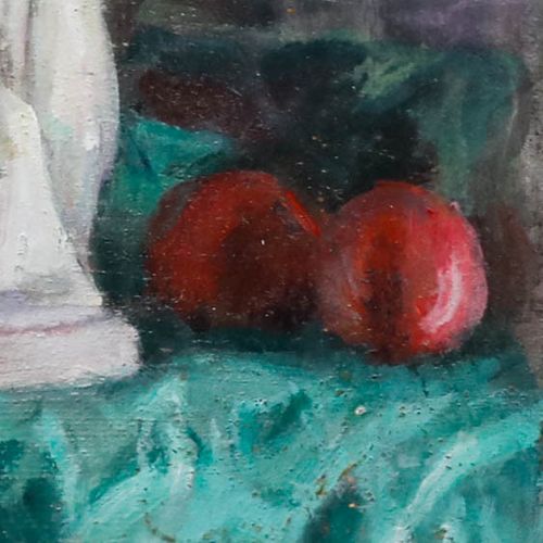 George Weissbort (1928 2013) 20th Century Oil, Marble Statue & Grapes photo Art