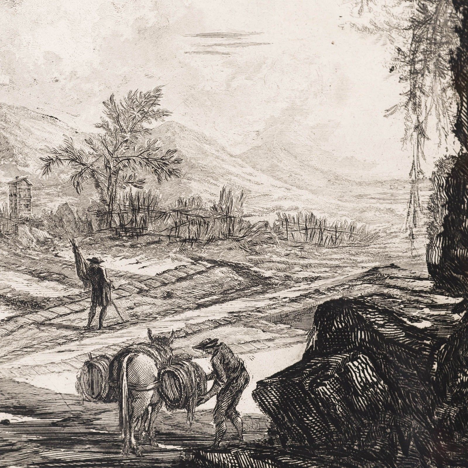 After Giovanni Battista Piranesi 20th Century Engraving, Plautii Mausoleum photo Art