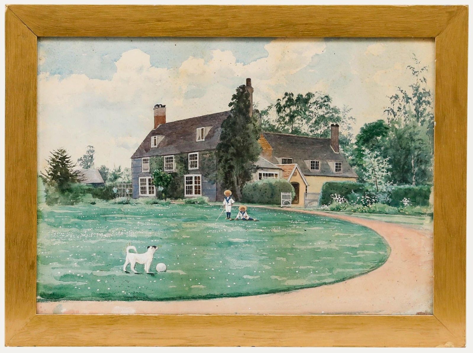 George Gordon Fraser (1859 1895) Watercolour, The Grounds At Houton 84