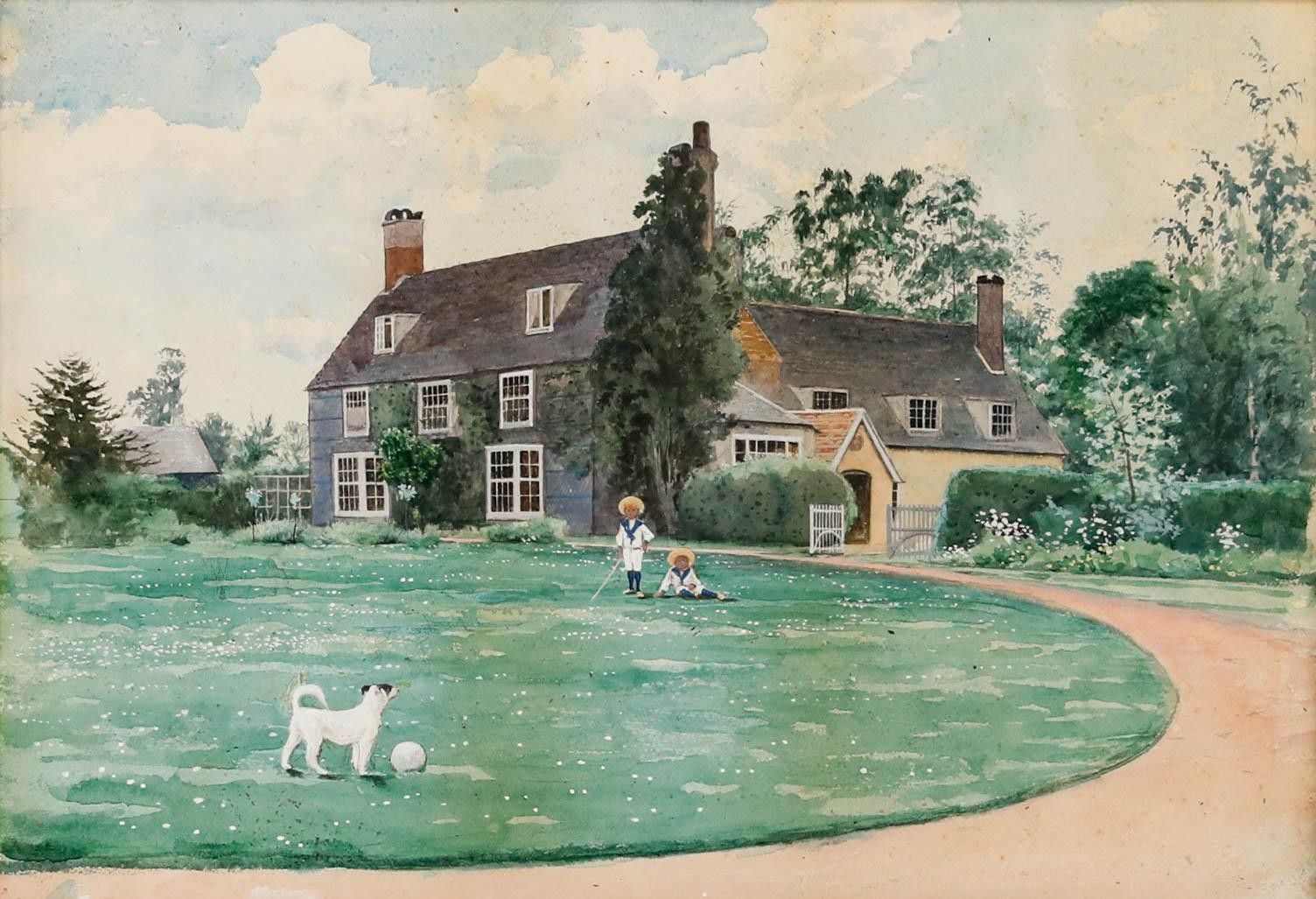 George Gordon Fraser (1859 1895) Watercolour, The Grounds At Houton 84 photo furniture