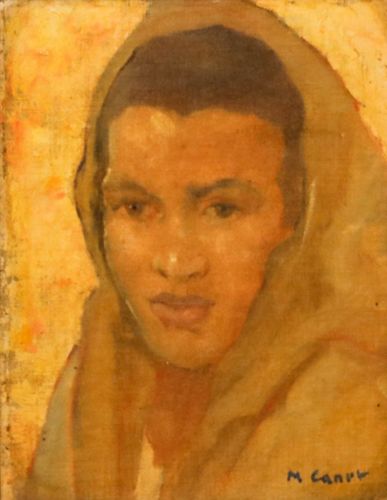 Marcel Canet (1875 1959) Early 20th Century Oil, Portrait Study Of A Woman photo furniture