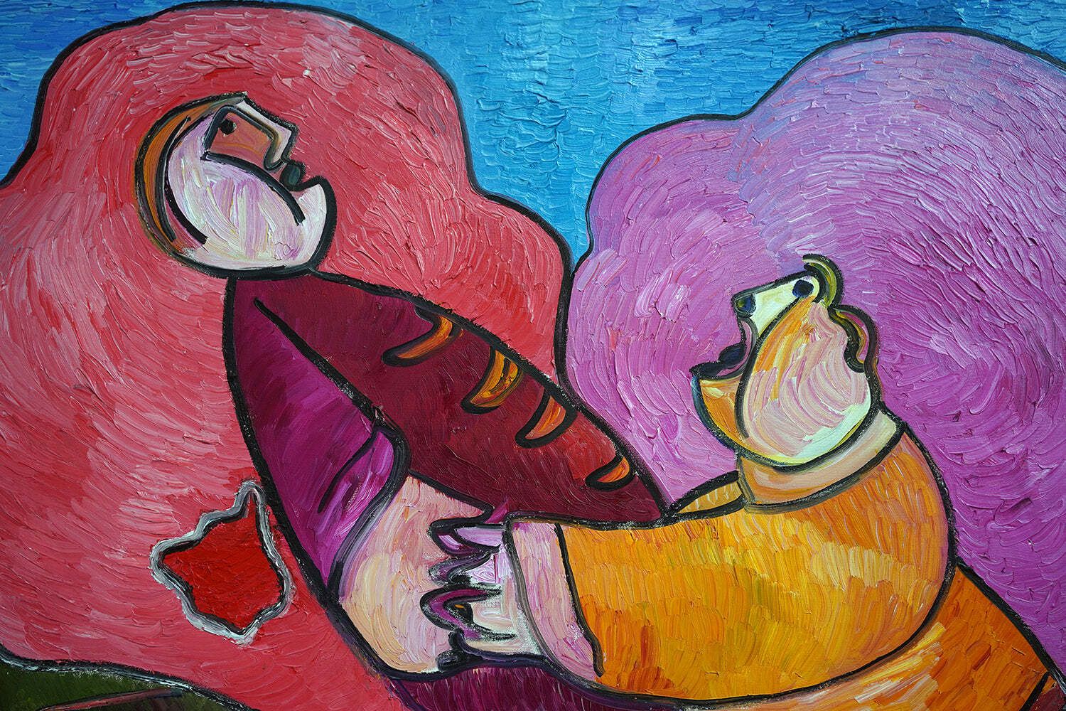 A Very Large Oil On Canvas By Albert Louden (B.1943); Untitled; 2004