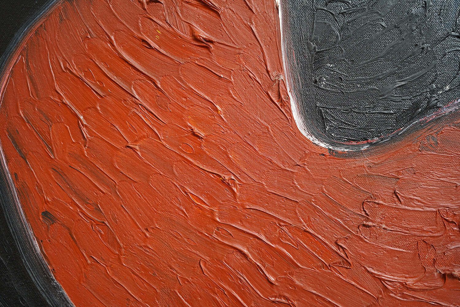 photo vintage A Very Large Oil On Canvas By Albert Louden (B.1943); Untitled; 2004
