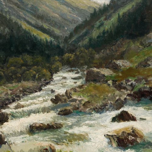Joseph Rummelspacher (1891 1979) Early 20th Century Oil, Zillertal, Austria photo Art